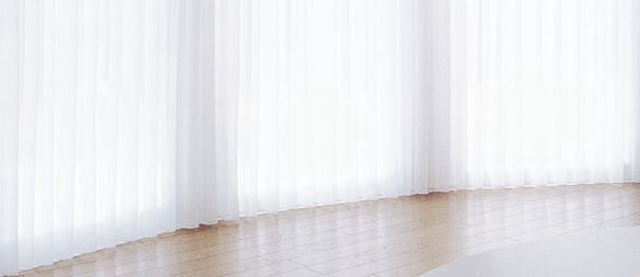 ボイルレースの裾はウエイトテープ加工がお勧め。