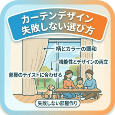 カーテンデザイン失敗しない選び方