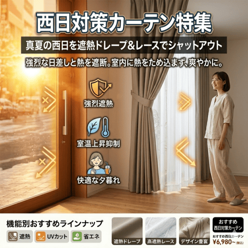 西日対策カーテン特集