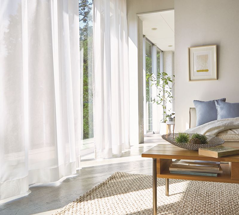 【花粉キャッチFCOT】多機能無地レース〜ミラーカーテン / 遮熱 / UV カット / 花粉キャッチと十分な機能を持つ無地調レース