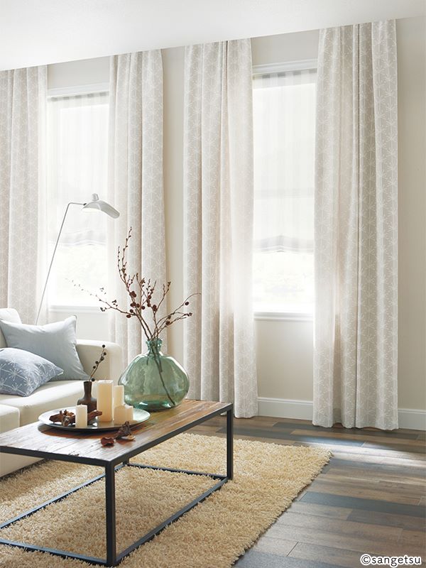 【北欧】ふっくら綿毛柄〜収縮糸でふっくらと仕上げた綿毛柄。ナチュラルな質感が人気の商品です。