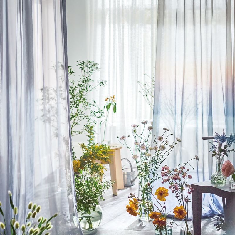 【遮光レース】自然の色〜自然の色からなるグラデーションデザインです。