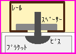 レールとレール取付け補助金具の施工概念図