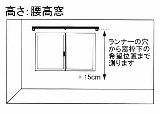 高さ:腰高窓